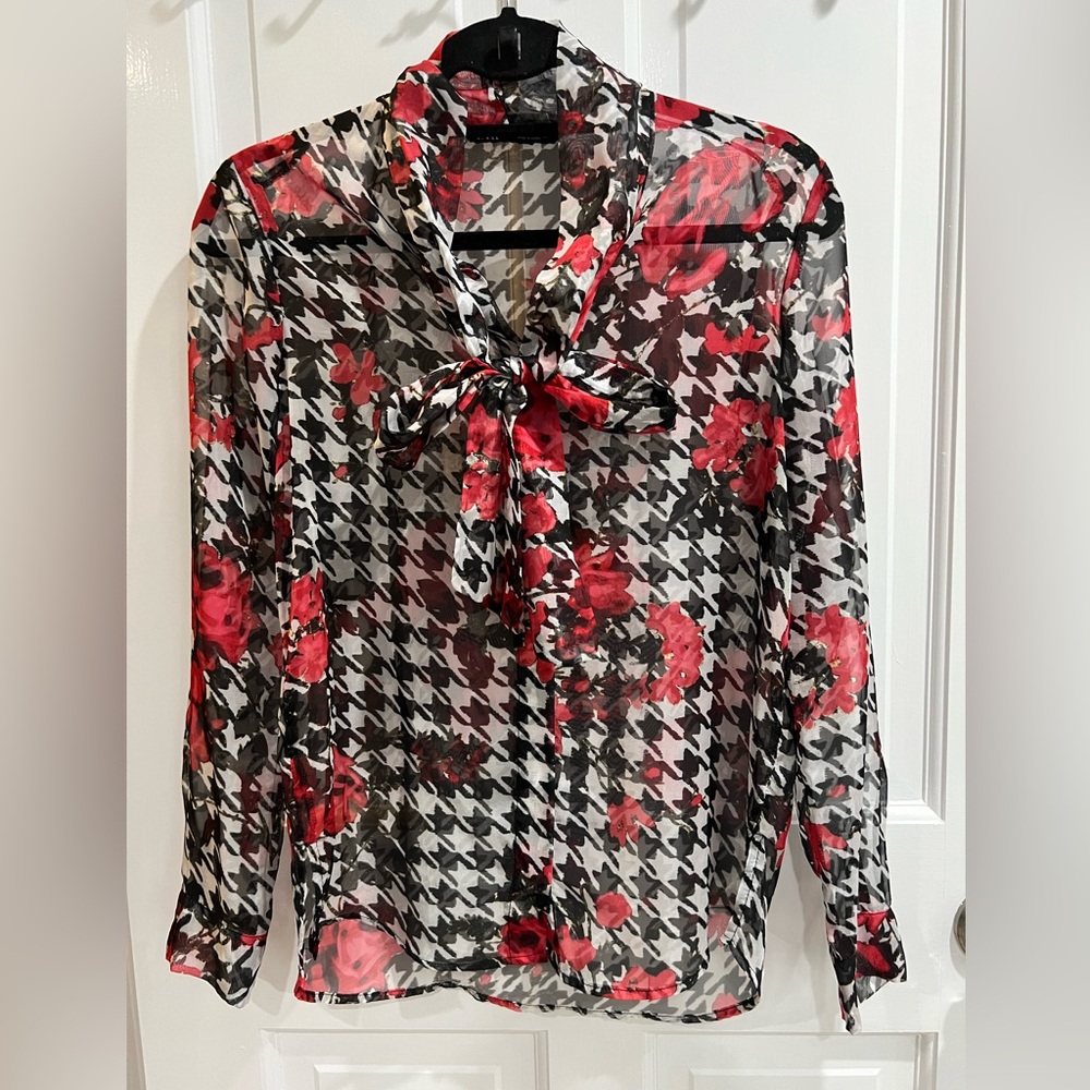 Zara sheer blouse